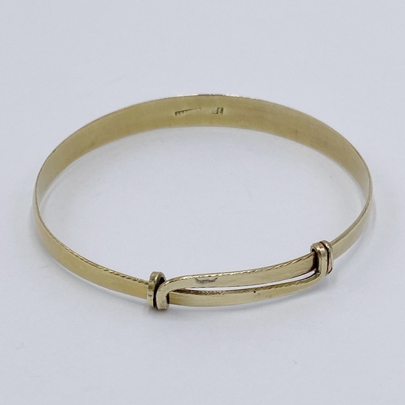 Vintage Sterling Vermeil Bangle Bracelet - Picture 6 of 8